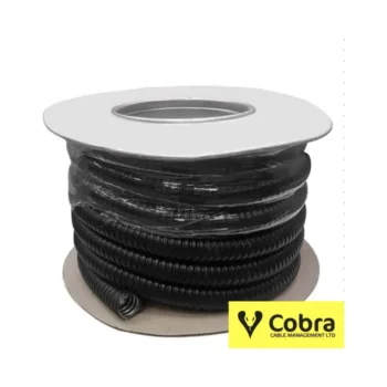 Cobra FC/GALV/PVC/20/10 Cobra Cable 20mm Galvanised Flexible Conduit with Black PVC Coating - 10m Reel 2