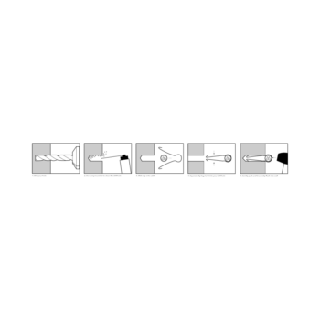 Deligo Heavy Duty 6-9mm Knock-In Metal Clips Black 2