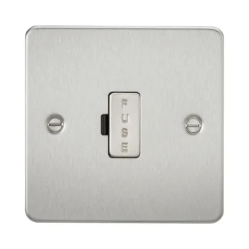 Knightsbridge FP6000BC Knightsbridge Flat Plate 13A Fused Spur Unit - Brushed Chrome
