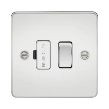 Knightsbridge FP6300PC Knightsbridge Flat Plate 13A Switched Fused Spur Unit - Polished Chrome