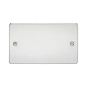 Knightsbridge FP8360PC Knightsbridge Flat Plate 2G Blanking Plate - Polished Chrome