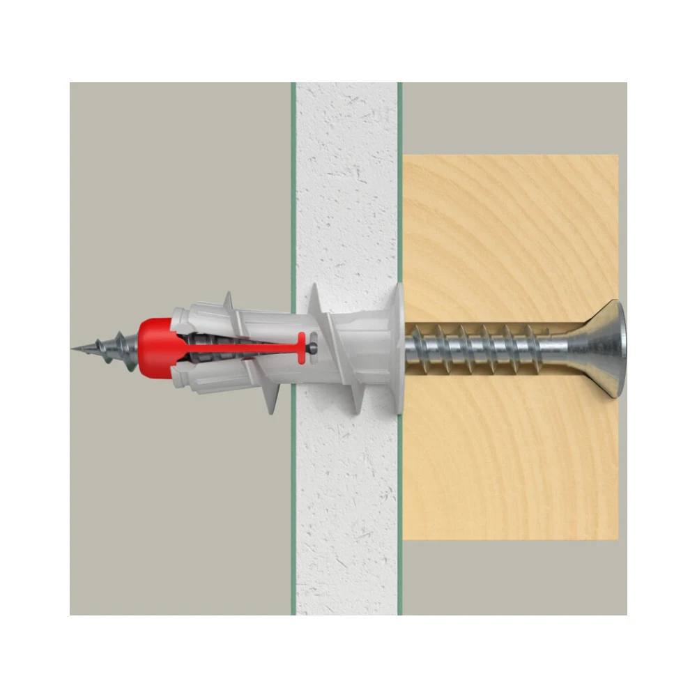 Fischer DuoBlade S Plasterboard Fixing 545678 - 6x44mm Wall Plug - Pack of 20 3 Fischer 545676 Fischer DuoBlade S Plasterboard Fixing 545676 - 6x44mm Wall Plug - Pack of 25 3