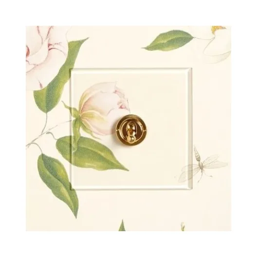 Forbes & Lomax 1GTW 1 Gang 2 Way Dolly Switch - Invisible Plate with Brass 2 Forbes & Lomax 1GTW Forbes & Lomax 1GTW 1 Gang 2 Way Dolly Switch - Invisible Plate with Brass 2