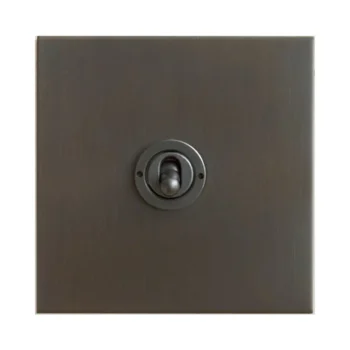 Forbes & Lomax 1GTW/BMA Forbes & Lomax 1GTW/BMA 1 Gang 2 Way Dolly Switch - Antique Bronze Plate