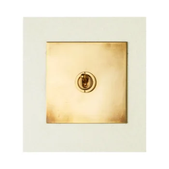 Forbes & Lomax 1GTW/OLB Forbes & Lomax 1GTW/OLB 1 Gang 2 Way Dolly Switch - Aged Brass Plate 2