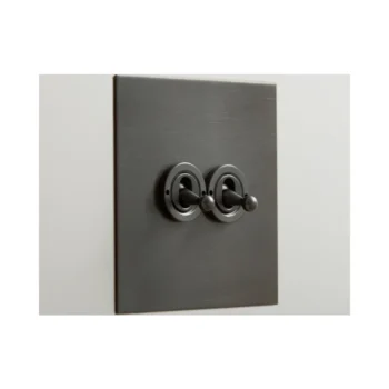Forbes & Lomax 2GIN/BMA Forbes & Lomax 2GIN/BMA 2 Gang Intermediate Dolly Switch - Antique Bronze Plate