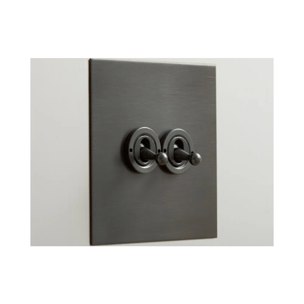 Forbes & Lomax 2GTW/BMA 2 Gang 2 Way Dolly Switch - Antique Bronze Plate 1 Forbes & Lomax 2GTW/BMA Forbes & Lomax 2GTW/BMA 2 Gang 2 Way Dolly Switch - Antique Bronze Plate