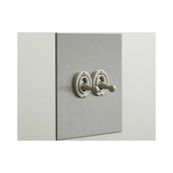 Forbes & Lomax 2GTW/SS Forbes & Lomax 2GTW/SS 2 Gang 2 Way Dolly Switch - Stainless Steel Plate