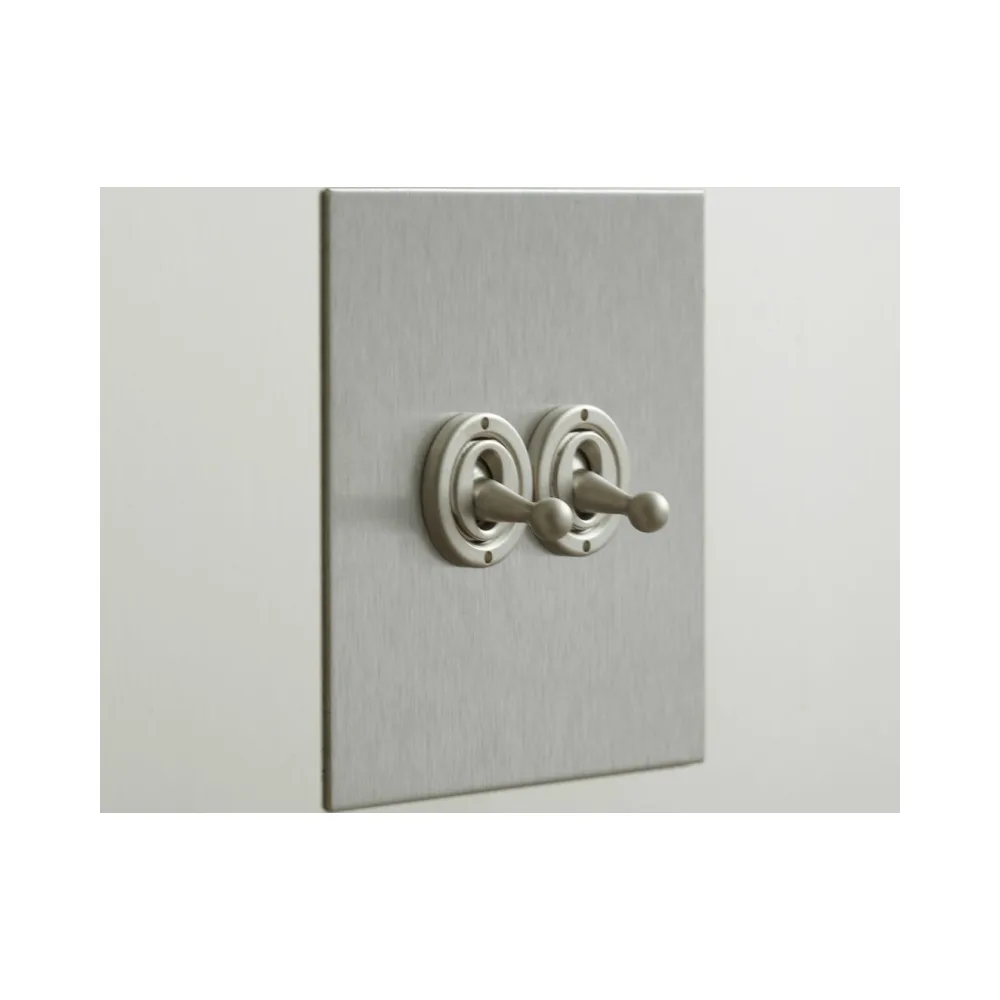 Forbes & Lomax 2GTW/SS 2 Gang 2 Way Dolly Switch - Stainless Steel Plate 1 Forbes & Lomax 2GTW/SS Forbes & Lomax 2GTW/SS 2 Gang 2 Way Dolly Switch - Stainless Steel Plate