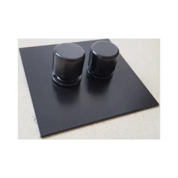 Forbes & Lomax X2GTE250/BMA Forbes & Lomax X2GTE250/BMA 2 Gang Rotary Dimmer - Antique Bronze Plate 1