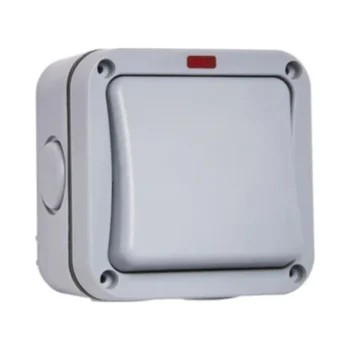 Forum ZN-38866 IP66 Outdoor 1 Gang 2 Way Switch - Grey