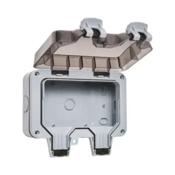 Forum ZN-38868 IP66 2 Gang Outdoor Enclosure - Grey