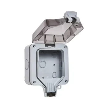 Forum ZN-38869 Empty 1 Gang IP66 Outdoor Enclosure - Grey