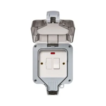 Forum ZN-38870 13A IP66 Outdoor Fused Spur with Neon - Grey 2