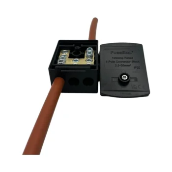 Fusebox TB5BK IP20 Black 100A Terminal Block 2