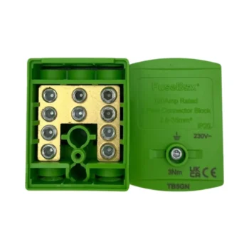 Fusebox TB5GN IP20 Green 100A Terminal Block 2