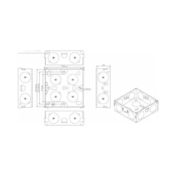 Knightsbridge GSK25 Knightsbridge 1G 25mm Galvanised Steel Box 2