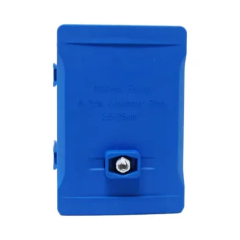 Garo DNO5N 100A blue 5 pole terminal block for neutral connections, suitable for 2.5mm² to 35mm² cables in electrical panels and distribution boards.