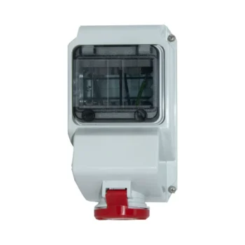 Garo URBB316-6SCR 16A 4 Pin Industrial 400V Socket with Built-In 4 Pole RCD