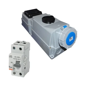 Garo URBBV232-6SCR Industrial 32A 230V IP67 Single Phase Socket with Built-In RCD