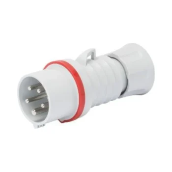 Gewiss GW60009H 16A 5 Pin 415V Straight Industrial Plug – IP44/IP54