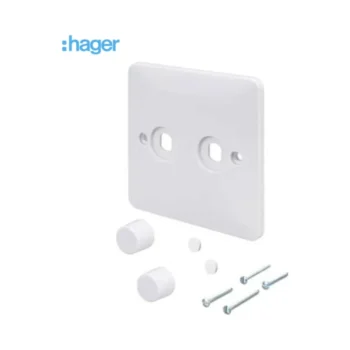 Hager WMDRP2KIT Hager Sollysta WMDRP2KIT 2 Gang Rotary Dimmer Switch Plate Kit