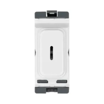 Hager WMGKS/EL Hager Sollysta WMGKS/EL 20A Double Pole Key Switch Marked 'EM LTG TEST'