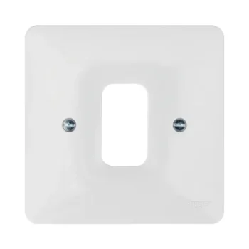 Hager WMGP1 Hager Sollysta WMGP1 1 Gang White Moulded Grid Plate