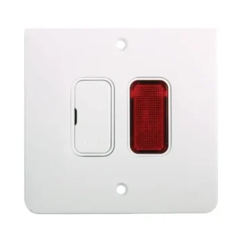 Hager WMGSU83N Hager Sollysta WMGSU83N 13A Unswitched Fused Spur with Neon