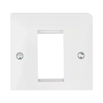 Hager WMP1EU Hager Sollysta WMP1EU Single Module Euro Plate