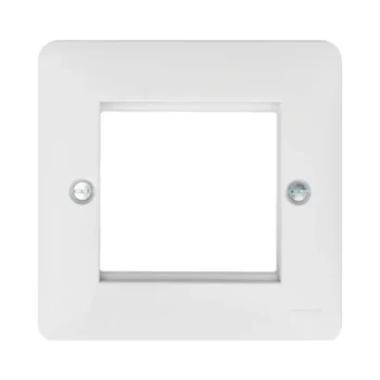 Hager WMP2EU Hager Sollysta WMP2EU Two Module Single Euro Plate