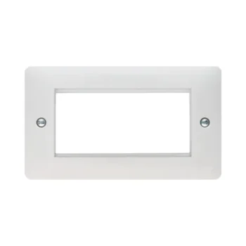 Hager WMP4EU Hager Sollysta WMP4EU 4 Module Double Euro Plate