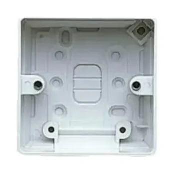 Hager WMPB1/46 Hager Sollysta WMPB1/46 Single 46mm Surface Box