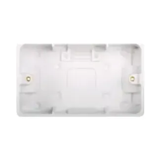 Hager Sollysta WMPB2/46 46mm Double Surface Box 2 Hager WMPB2/46 Hager Sollysta WMPB2/46 46mm Double Surface Box 2