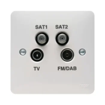 Hager WMQX Hager Sollysta WMQX Quadplexer TV/FM/DAB Satellite