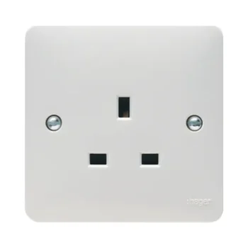 Hager WMS81 Hager Sollysta WMS81 13A Unswitched Single Socket