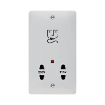 Hager WMSO100 Hager Sollysta WMSO100 115/230 Volt Shaver Outlet