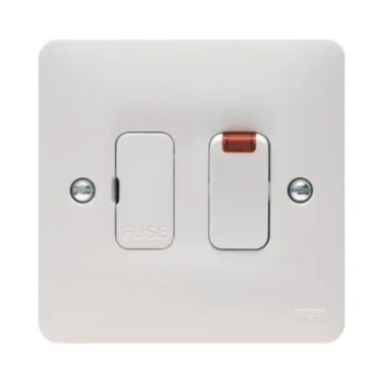 Hager WMSSU83N Hager Sollysta WMSSU83N 13A Switched Fused Spur with Neon