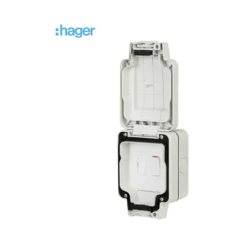 Hager WXPSSU83FO Hager Sollysta IP66 Outdoor Fused Connection Unit with Flex Outlet 1