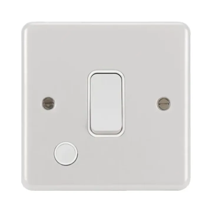 Hager WPDP84FOW White Metal Clad 20A Double Pole Switch with Flex Outlet 1 Hager WPDP84FOW Hager Sollysta 20A Double Pole Switch with Flex Outlet - White