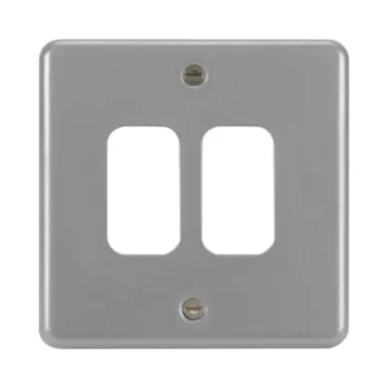Hager WPGP2 Hager Sollysta Grid Plate 2G - Grey