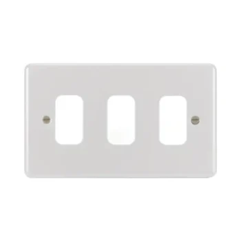 Hager WPGP3W Hager Sollysta Grid Plate 3G - White
