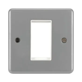 Hager WPP1EU Hager Sollysta 1 Module Euro Style Accommodation Plate - Grey