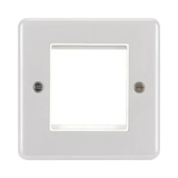 Hager WPP2EUW Hager Sollysta 2 Module Euro Style Accommodation Plate - White