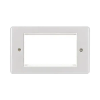 Hager WPP4EUW Hager Sollysta 4 Module Euro Style Accommodation Plate - White