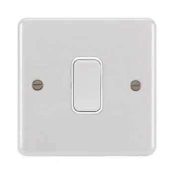 Hager WPPS12RW Hager Sollysta 10AX Push Switch - White