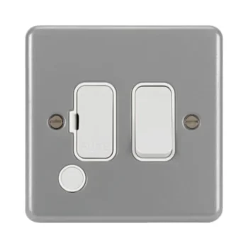 Hager Metal Clad Switched Spur with Flex Outlet