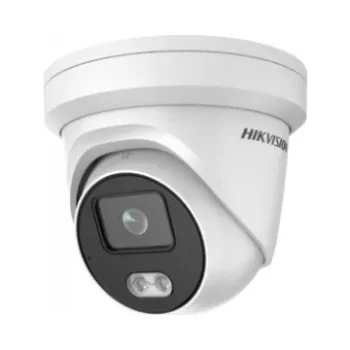 Hikvision DS-2CD2347G2-LU(2.8MM)(C) Hikvision DS-2CD2347G2-LU(2.8MM)(C) 4 MP AcuSense ColorVU Fixed Turret Network Camera with Built-In Mic - White