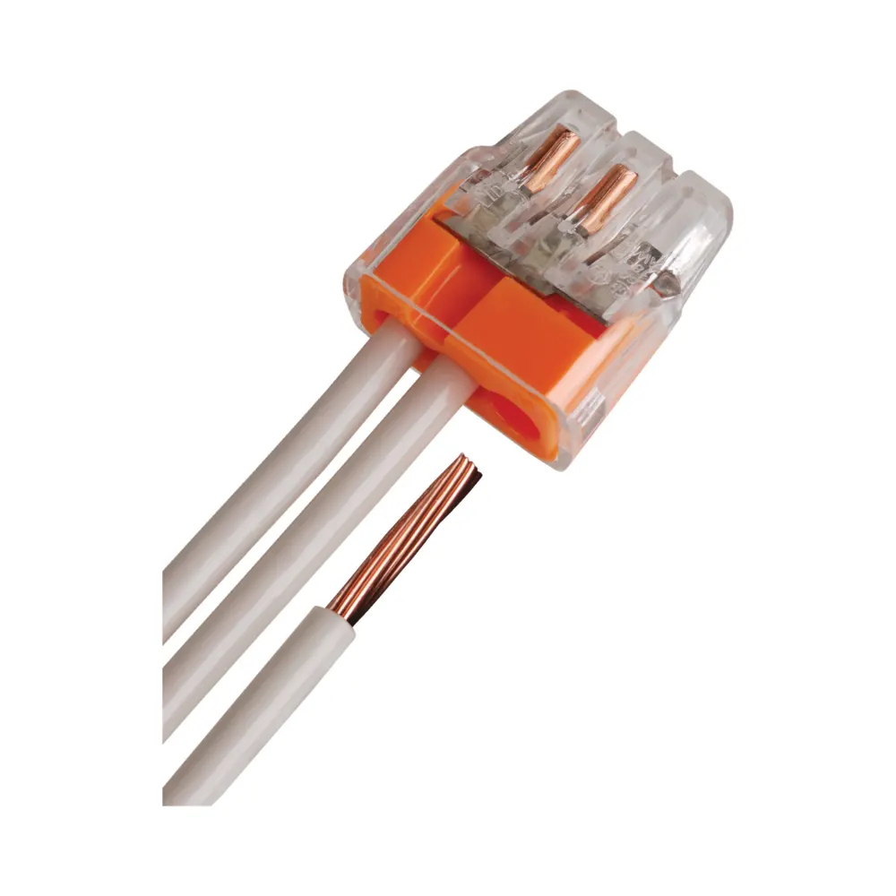 Ideal 30-1033 Model 33 3-Port Orange Push-In Wire Connectors - Box of 100 2 IDEAL 30-1033 Ideal Model 33 3-Port Orange Push-In Wire Connector - Box of 100 2
