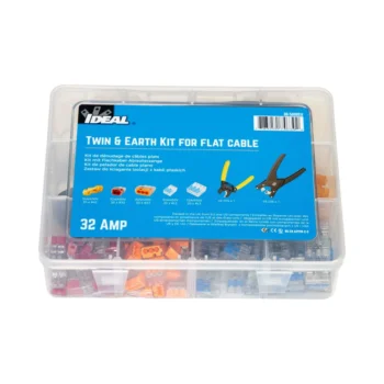 IDEAL 30-5002EU Ideal Twin and Earth Kit for Flat Cable - 102 Pcs